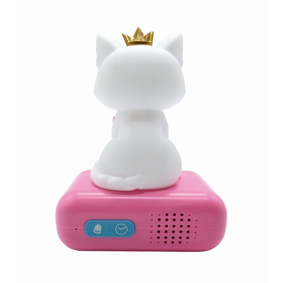 Lexibook - Wecker mit Nachtlicht Kätzchen, Kätzchen-Digitalwecker für Kinder mit Nachtlicht Snooze, Kinderuhr, leuchtendes Katze, Rosa Weiß - RL800KTLXB