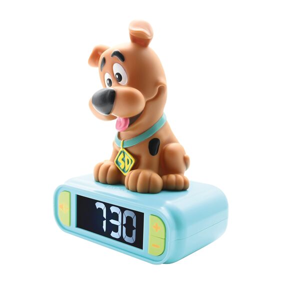 Lexibook - Wecker mit Nachtlicht Scooby-DOO, Scooby-DOO-Digitalwecker mit Nachtlicht Snooze, Uhr, leuchtendes Scooby-DOO, Blau - RL800SDLXB