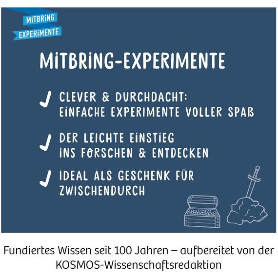 KOSMOS 657994 Ritter-Schatz, Grabe Funkelnde Münzen und Spielsteine aus, für Mittelalter-Fans und kleine Archäologen, Experimentierset mit Hammer und Meißel, Für Kinder ab 7-10 Jahre