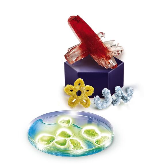 Clementoni Galileo Lab – Kristalle selbst züchten Mega, Experimentierkasten für Kinder ab 8 Jahren, farbenfrohe Experimente fürs Kinderzimmer, Clementoni 59130