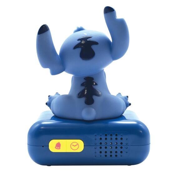 Lexibook, Disney Stitch, Nachtwecker, Sounds und Melodien, hintergrundbeleuchtetes LCD-Display, beleuchtet, Schlummerfunktion, Blau, RL800D