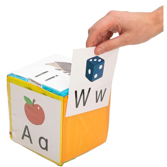 Betzold - Blanko-Würfel mit Einstecktaschen Pocket Cube Bewegungswürfel Lernwürfel