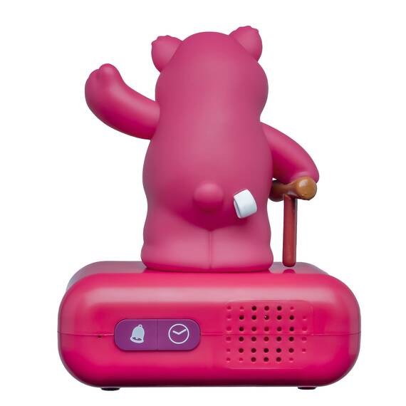 Lexibook, Disney Toy Story, Wecker Nachtlicht Lotso, Leuchtende Figur, Soundeffekte, Alarmwahl, LCD-Display mit Hintergrundbeleuchtung, Schlummerfunktion, Lila, RL800TS1