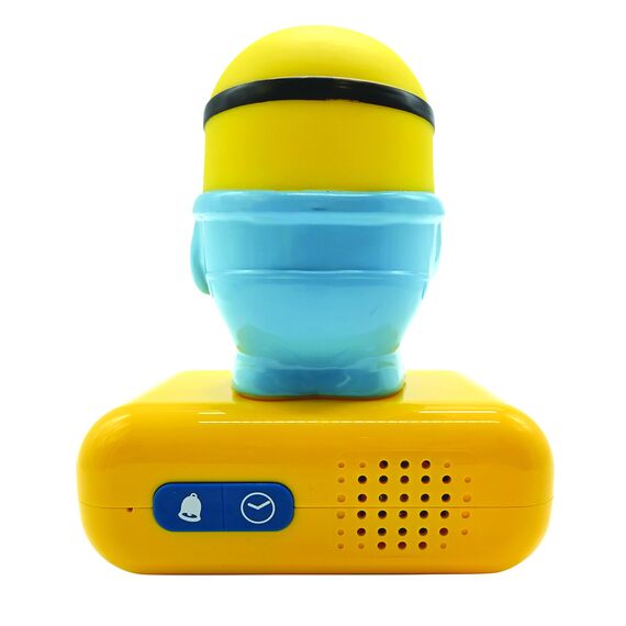 Lexibook, Ich - Einfach unverbesserlich Minions, Bob, Nachtlicht-Wecker, Sounds und Melodien, LCD-Hintergrundbeleuchtung, Leuchtend, Schlummerfunktion, gelb, RL800DES