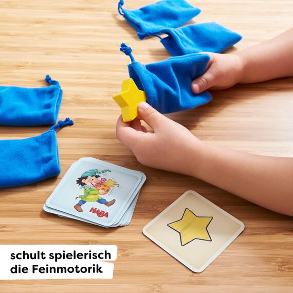 HABA Verfühlt nochmal – Fühlspiel & Lernspiel mit Holzteilen, fördert spielerisch die Feinmotorik, Motorik-Spielklassiker ab 3 Jahren – 1304508001