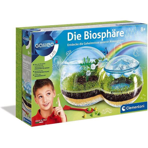 Clementoni Galileo Lab – Die Biosphäre, Experimentierkasten für kleine Hobby-Gärtner, Botanik und Biologie für Kinder ab 8 Jahren, spannendes Modell für Zuhause von Clementoni 59119