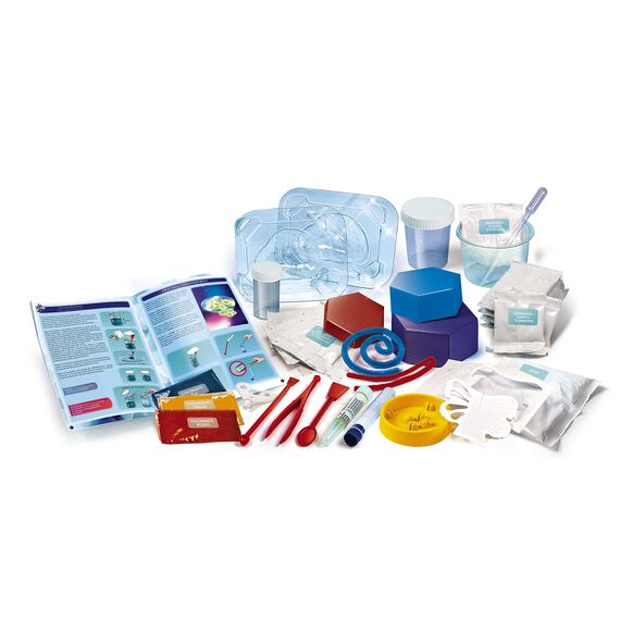 Clementoni Galileo Lab – Kristalle selbst züchten Mega, Experimentierkasten für Kinder ab 8 Jahren, farbenfrohe Experimente fürs Kinderzimmer, Clementoni 59130