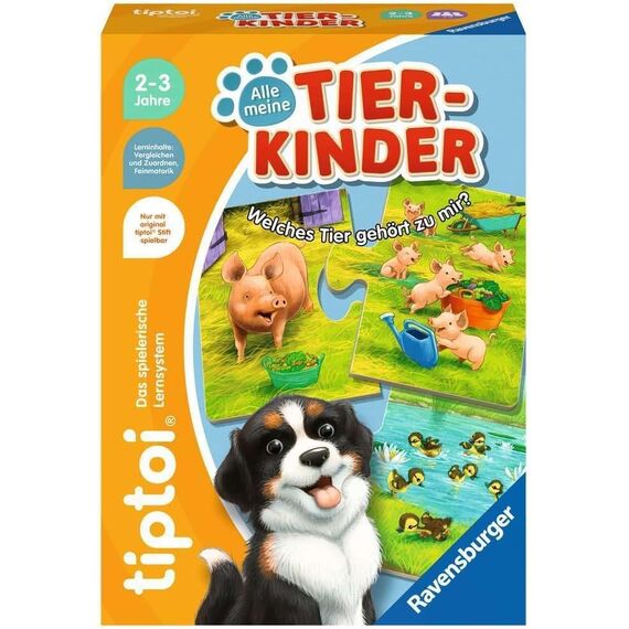 Ravensburger tiptoi Starter-Set 00112 - Stift und Bilderbuch Suchen und Entdecken Meine Welt - Lernsystem für Kinder ab 2 Jahren & tiptoi 00108 - Alle Meine Tierkinder