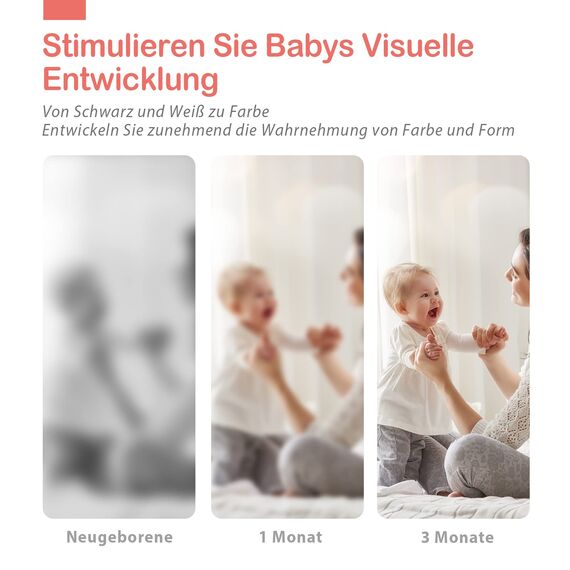 Hahaland Kontrastkarten Baby Spielzeug ab 0 3 6 12 36 Monate,80 Karten, Schwarz Weiß Flash Karten, Kontrast Spielzeug für Neugeborenen, Visual Stimulus Lernkarten,Baby Geschenk Geburt,5.9″x 5.9″