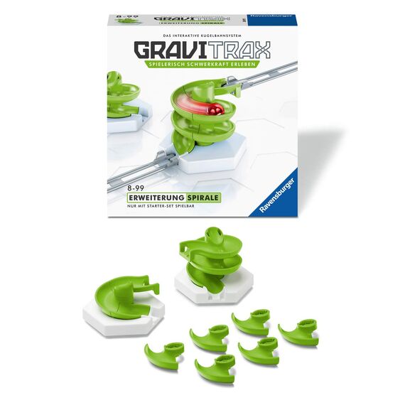 Ravensburger GraviTrax Kugelbahn - Erweiterung Action-Stein Spirale 26811, für Kinder ab 8 Jahren und Erwachsene