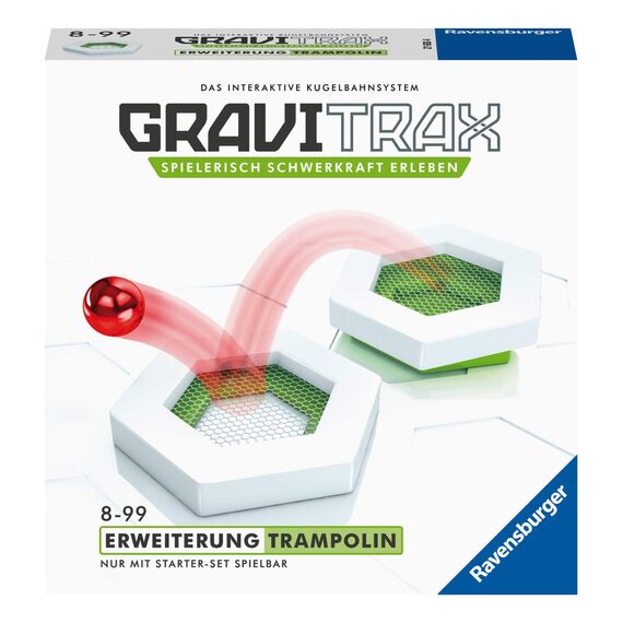 Ravensburger GraviTrax Erweiterung Trampolin - Ideales Zubehör für spektakuläre Kugelbahnen, Konstruktionsspielzeug für Kinder ab 8 Jahren