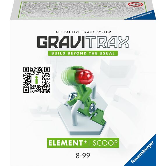 Ravensburger GraviTrax Element Scoop 22418 - Erweiterung für Deine Kugelbahn - Murmelbahn und Konstruktionsspielzeug ab 8 Jahren, GraviTrax Zubehör kombinierbar mit Allen Produkten