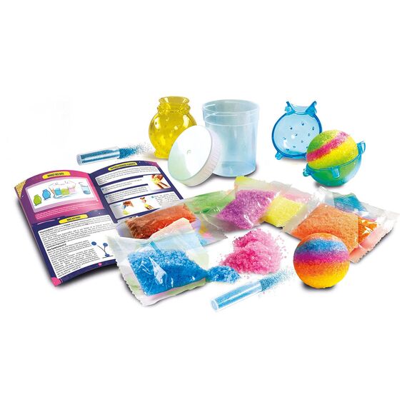 Clementoni Galileo Fun – Glitter Flummis, bunte & glitzernde Gummibälle zum Selbermachen, Experimentierkasten für zu Hause, Spielzeug für Kinder ab 8 Jahren 59032