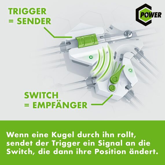 Ravensburger GraviTrax Power Erweiterung Interaction. Elektronisches Zubehör für Kugelbahnen für Kinder ab 8 Jahren. Kombinierbar mit Allen GraviTrax Produkten und -Linien