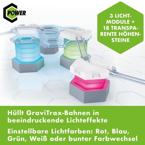Ravensburger GraviTrax POWER Element Light 27467 - elektronische Erweiterung für deine Kugelbahn - Murmelbahn und Konstruktionsspielzeug ab 8 Jahre