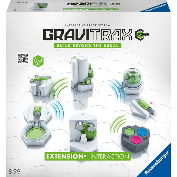 Ravensburger GraviTrax Power Erweiterung Interaction. Elektronisches Zubehör für Kugelbahnen für Kinder ab 8 Jahren. Kombinierbar mit Allen GraviTrax Produkten und -Linien