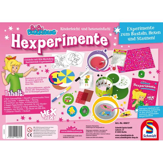 Schmidt Spiele 40617 Bibi & Tina Bibi Blocksberg, Hexperimente, Zauberkasten, Experimente, Bunt