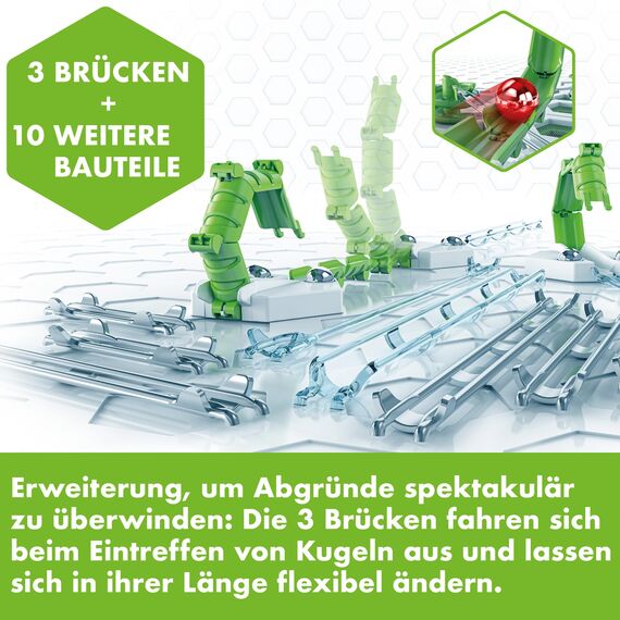 Ravensburger GraviTrax Extension Bridges 22423 - GraviTrax Erweiterung für Deine Kugelbahn - Murmelbahn und Konstruktionsspielzeug ab 8 Jahren, GraviTrax Zubehör kombinierbar mit Allen Produkten