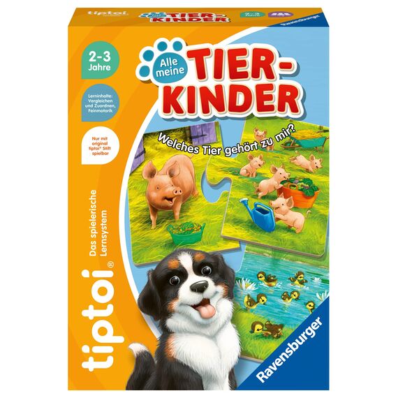 Ravensburger tiptoi Starter-Set 00112 - Stift und Bilderbuch Suchen und Entdecken Meine Welt - Lernsystem für Kinder ab 2 Jahren & tiptoi 00108 - Alle Meine Tierkinder