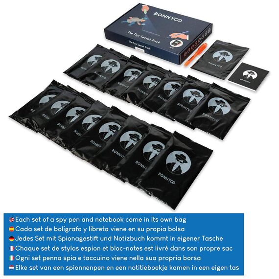 BONNYCO UV Stift und Notizbuch, 16 Stück Mitgebsel Kindergeburtstag Jungen, Mädchen. Kindergeburtstag Gastgeschenke, Kleine Geschenke für Kinder, Adventskalender Inhalt. Mini Geschenke