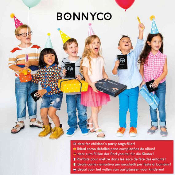 BONNYCO UV Stift und Notizbuch, 16 Stück Mitgebsel Kindergeburtstag Jungen, Mädchen. Kindergeburtstag Gastgeschenke, Kleine Geschenke für Kinder, Adventskalender Inhalt. Mini Geschenke
