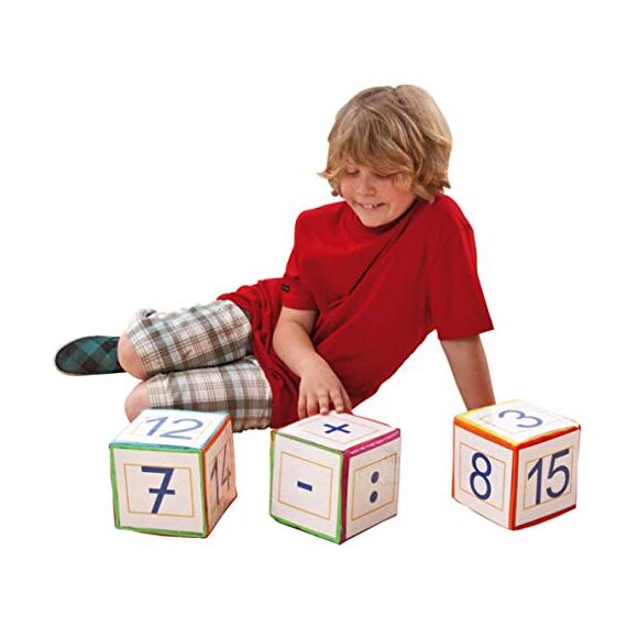 Betzold Pocket Cube, Kinder Lernwürfel für 9 cm Karton, Mehrfarbig