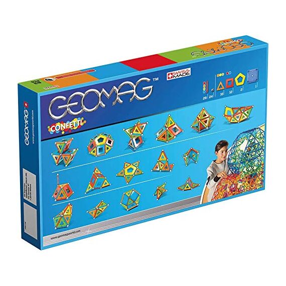 Geomag, Classic Confetti, 356, Magnetkonstruktionen und Lernspiele, 83-teilig