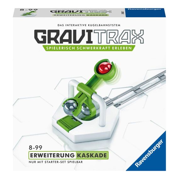Ravensburger GraviTrax Erweiterung Kaskade - Ideales Zubehör für spektakuläre Kugelbahnen, Konstruktionsspielzeug für Kinder ab 8 Jahren
