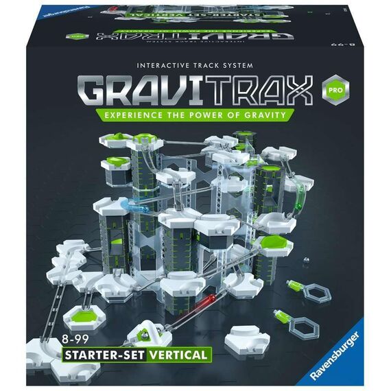 Ravensburger GraviTrax PRO Starter-Set Vertical - Interaktives Kugelbahnsystem, Konstruktionsspielzeug ab 8 Jahren, Kombinierbar mit Allen GraviTrax Produktlinien, Starter-Sets, Extensions & Elements