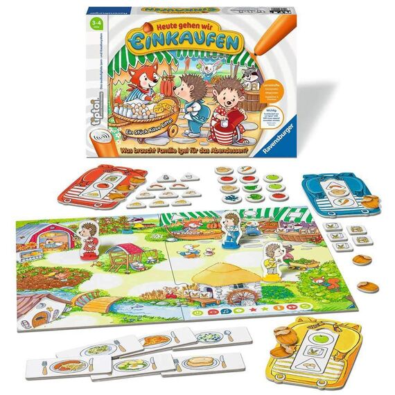 Ravensburger tiptoi Spiel 00041 - Heute gehen wir Einkaufen - Lernspiel für Kinder ab 3 Jahren