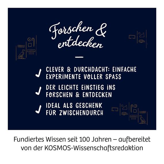 KOSMOS 617370 Pharaonen-Schatz, Ausgrabungs-Set, Grabe echte Edelsteine und Sarkophage selbst aus, mit Hammer und Meißel, Experimentierset für Kinder ab 7 Jahre, mehrsprachige Anleitung