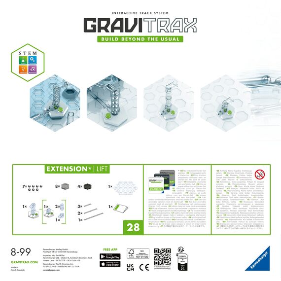 Ravensburger GraviTrax Extension Lift 22419 - Erweiterung für deine Kugelbahn - Murmelbahn und Konstruktionsspielzeug ab 8 Jahre