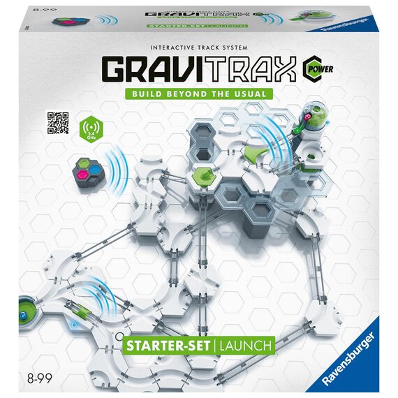 Ravensburger GraviTrax Power Starter-Set Launch. Erweiterbares interaktives Kugelbahnsystem mit elektronischen Elementen, für Kinder ab 8 Jahren