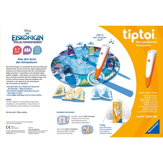 Ravensburger tiptoi Spiel 00116 - Disney Die Eiskönigin - Völlig Unverfroren ab 4 Jahren & tiptoi Spiel 00134 - Puzzle für kleine Entdecker: Disney Die Eiskönigin - 2x24 Teile Kinderpuzzle ab 4 Jahren