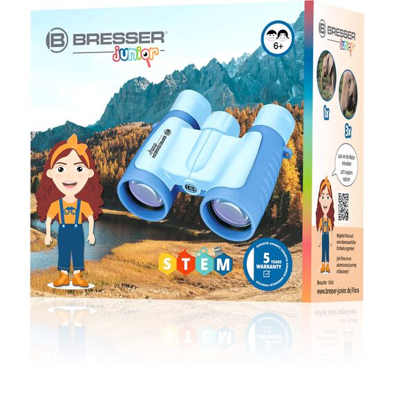 Bresser Junior Kinderfernglas 3x30, hellblau