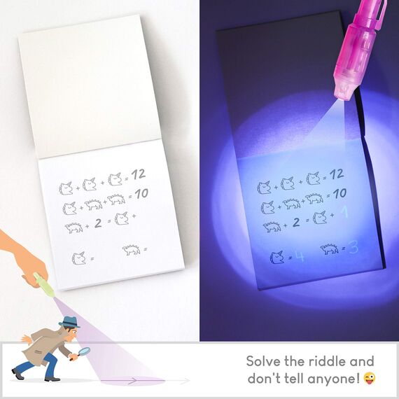 BONNYCO UV Stift und Notizbuch, 32 Stück Mitgebsel Kindergeburtstag Jungen, Mädchen. Kindergeburtstag Gastgeschenke, Kleine Geschenke für Kinder, Adventskalender Inhalt. Mini Geschenke