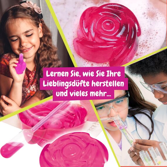 Science4you Parfüms und Seifen - Parfüm und Seife Selber Machen für Kinder, Experimentierkasten und Chemiebaukasten + 12 Experimente für Kinder ab 8, Geschenk für Mädchen und Jungen 7 8 9+ Jahre