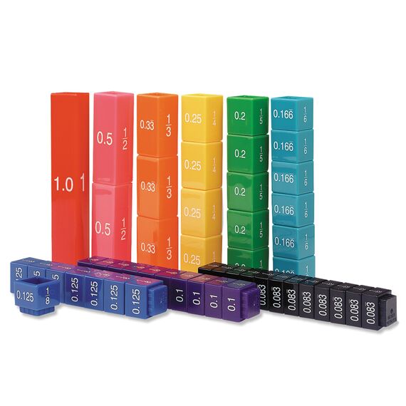 Learning Resources Bruchwürfel-Türme – Äquivalente, bruchrechnen material, einmaleins spiel, multiplikationslehrmittel für die frühkindliche bildung
