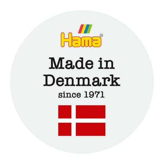 Hama Perlen 207-55 Bügelperlen Beutel mit ca. 1.000 Midi Bastelperlen mit Durchmesser 5 mm in Leuchtfarbe grün, kreativer Bastelspaß für Groß und Klein
