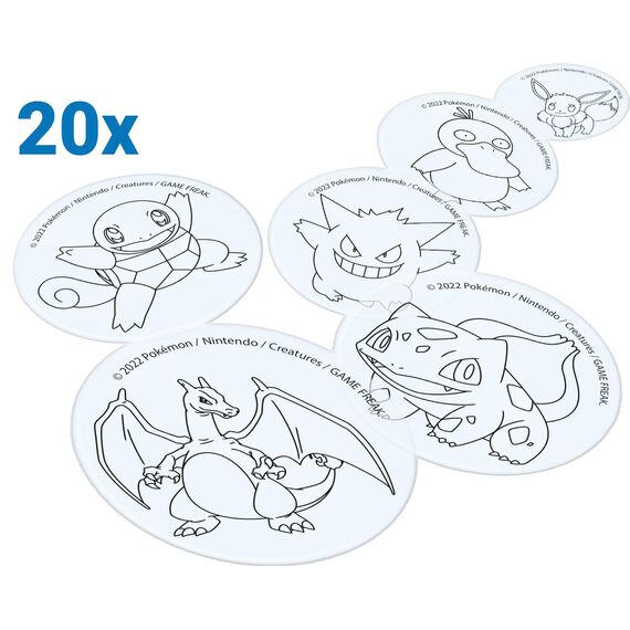 Ravensburger Xoomy Erweiterungsset Pokémon 20239 - Erweiterungsset für den Xoomy Midi oder Maxi, Xoomy Erweiterung mit 20 neuen Motiven
