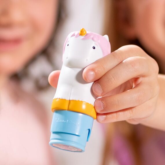 Melissa & Doug - Sticker Wow Stempel-Set Einhorn, Mit 300 Stickern, Nachfüllbarer Sticker-Stempel und 24-seitiger Aktivitätenblock, Für Kinder ab 3 Jahren - FSC zertifizierte