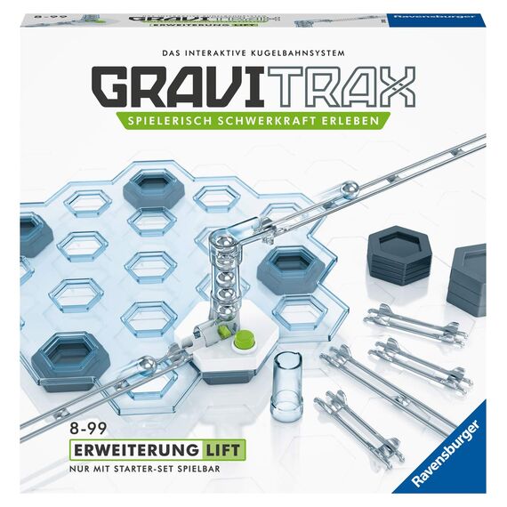 GraviTrax 27611 Erweiterungs-Set Lift für das interaktive Kugelbahnsystem, Bunt