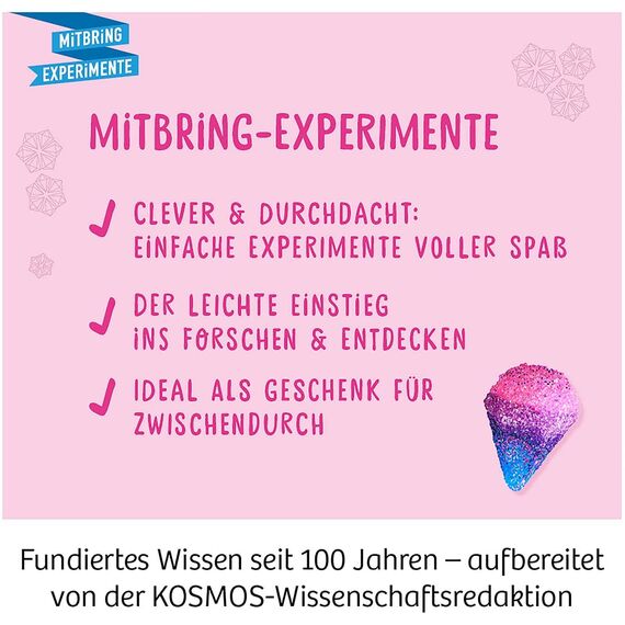 KOSMOS 616946 Glitzer-Diamanten, Funkelnde Schmuck-Anhänger gestalten, mit Gießformen, Schmuckbändern, Glitzer, Granulat in 3 Farben, Experimentierset für Kinder von 8-12 Jahren, Multisprache