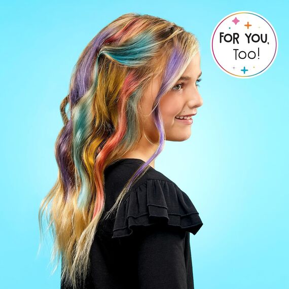 Rainbow High Air Brush & Create - 1 DIY Modepuppe mit Airbrush Market Kit, Abwaschbaren Regenbogen-Filzstiften Langen Haaren, Lila Augen, Kreatives Spiel für Kinder von 4 bis 12+