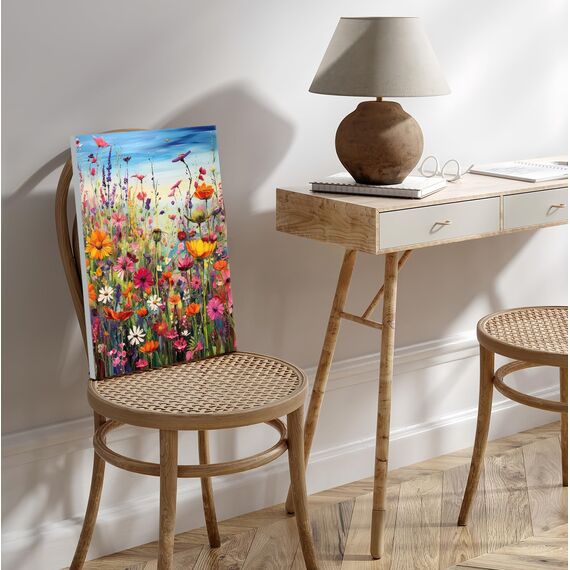 77iiAii Malen nach Zahlen Erwachsene Mit Rahmen und Staffelei - DIY Malen nach Zahlen Blumen Handgemalt Ölgemälde Kit, Paint by Numbers Adult Mit 3 - Pinseln und Acrylfarbe 30 x 40 cm