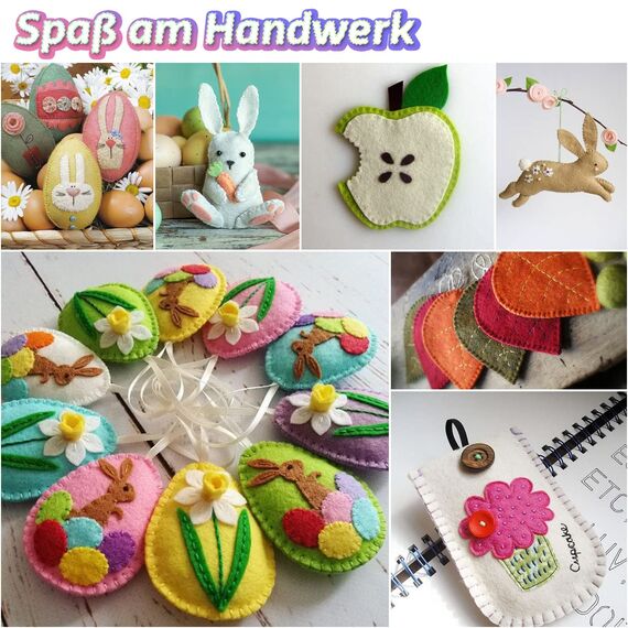 UOUNE Filz 50 Farben bastelfilz 20 x 30cm Bunte Filzplatten Bunter Filzstoff Filz Blätter Polyester Felt Fabric DIY Handwerk Stoff Filzplattenset bunt Nähen Projekte Patchwork