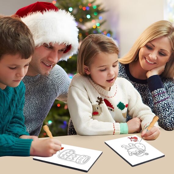Weihnachten Prickelset für Kinder ab 4,Prickelnadel Set Mit 2 Prickelunterlagen,2 Prickelnadeln & 10 Stickbildern, Sicher & Entwickelt für Kleine Hände,Prickeln Kunst Kit für Kreative Bastelprojekte