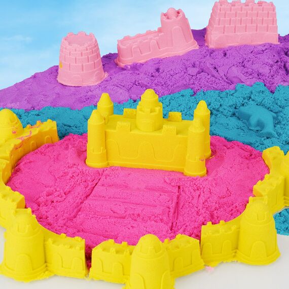 NiToy Play Sand,FlexiSand 5 kg formbarer, selbsthaftender Spielsand – Trocknet nie aus, Spaß für Kinder ab 3 Jahren, Großpackung Nachfüllsand für sensorische Sandkastenspiele(Rosatöne)