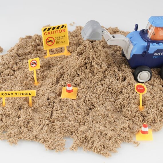 NiToy 5 kg Play Sand,FlexiSand für Kinder, Sensorisch Sandspielzeug Zaubersand Geschenk, ideal für kreatives Indoor-Sandspiel, ab 3 Jahren（Khaki）