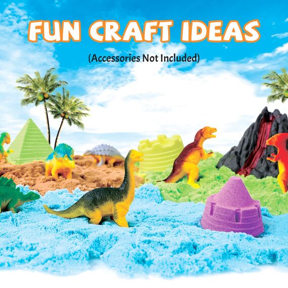 NiToy Play Sand,FlexiSand Set 5 kg 5 Farben, Sensorischer Spielsand Zaubersand für Kinder ab 3 Jahren, Kreatives Indoor Sandspielzeug, Modellierbarer Knet-Sand, Laborgeprüft – Kein Asbest nachgewiesen